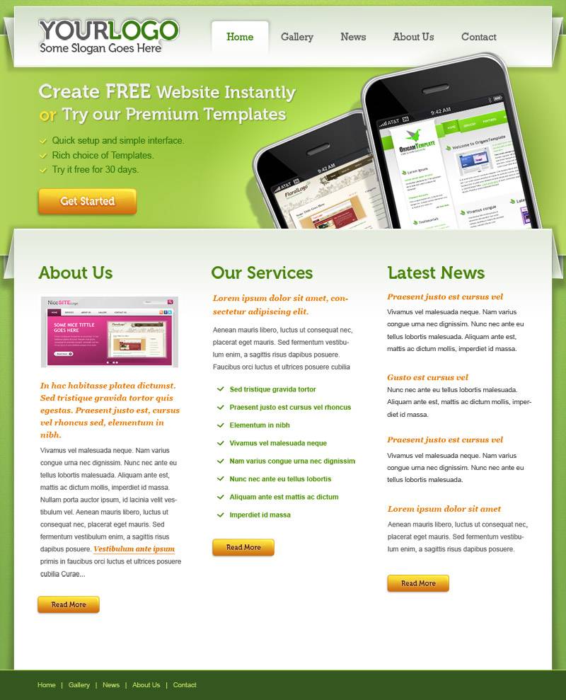 Green Portfolio Website