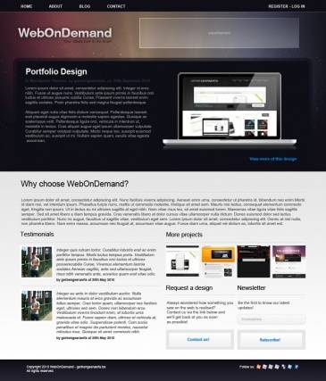 Макет сайта WebOnDemand